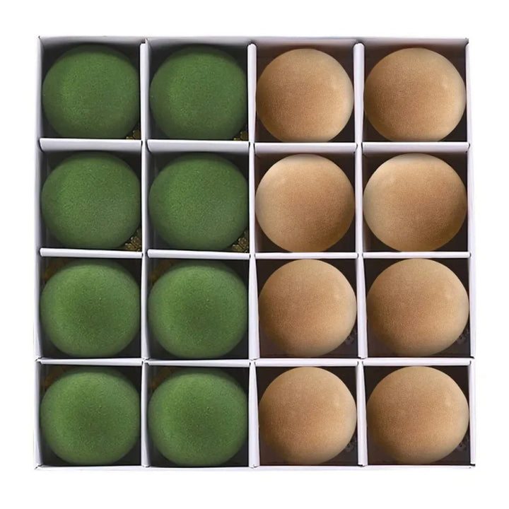 Velvet jul dekorasjoner baller sett - dekorative sfærer for tre & ferie dekor, elegant festlig aksent 16PCS 6cm (2,3 tommer)