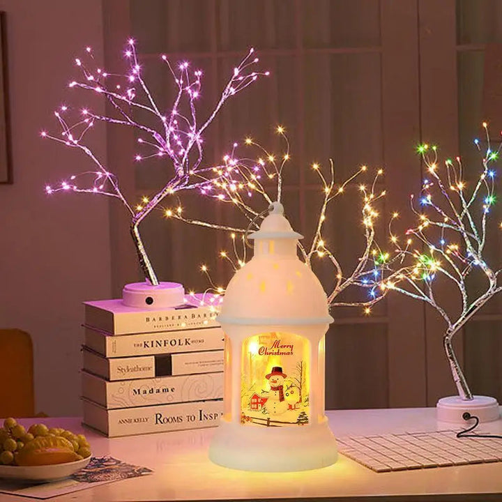 Skanto | SantaGlow - LED-lanterner med julemotivet Santa Claus for en festlig og koselig juleatmosfære