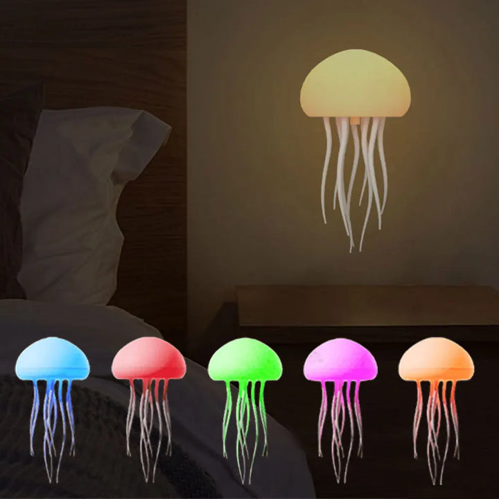 Jellyfish RGB Stemmegjenkjennings Anheng Nattlampe | Skanto