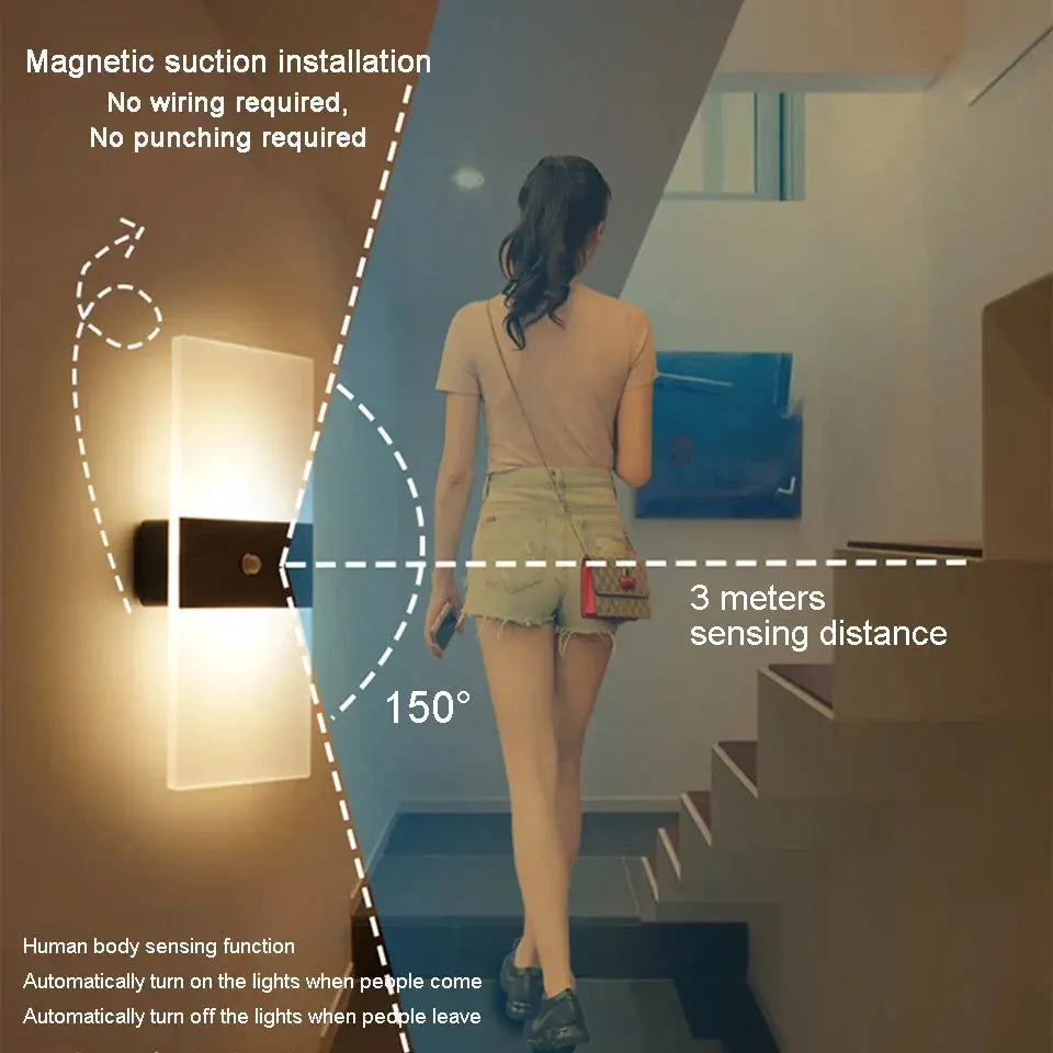 Skanto | Éclatante - Berøringspanel Vegglampe USB-oppladbar