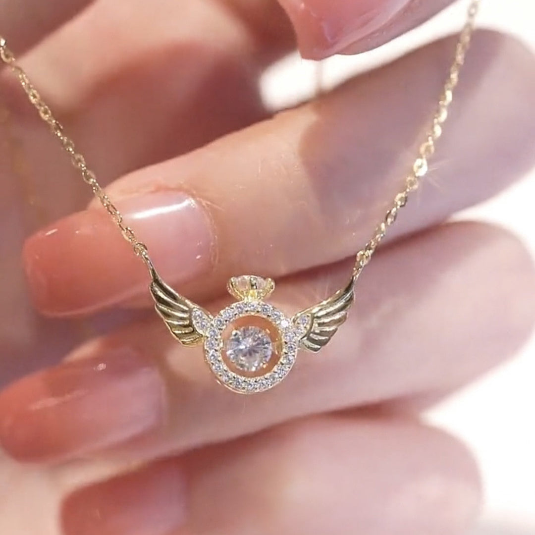 Skanto | Lucky Wings Pendel Zircon Halskjede