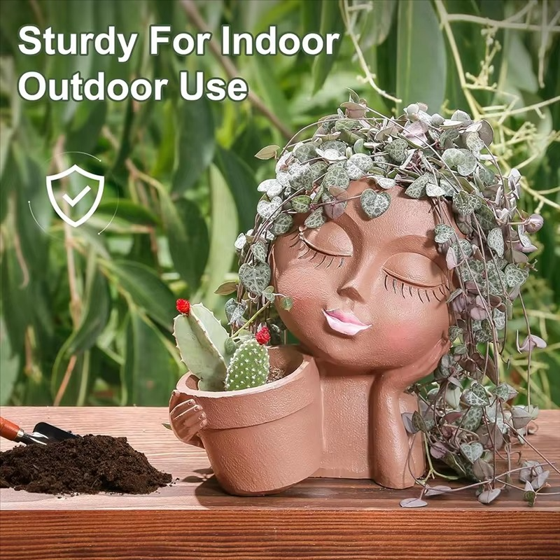 Skanto | Chic Dual Face Hodeplanter for Innendørs og Utendørs Bruk