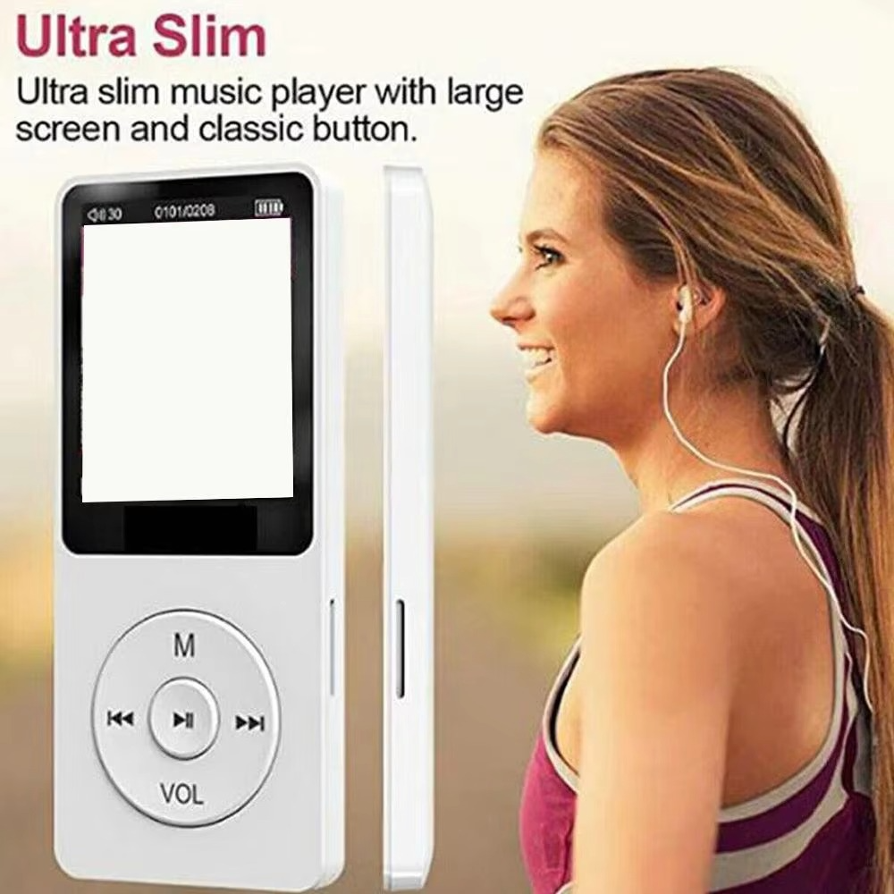 Skanto | Høyfidelitet Bærbar Bluetooth MP3/MP4-spiller med 1.8" skjerm og multifunksjonskapasitet