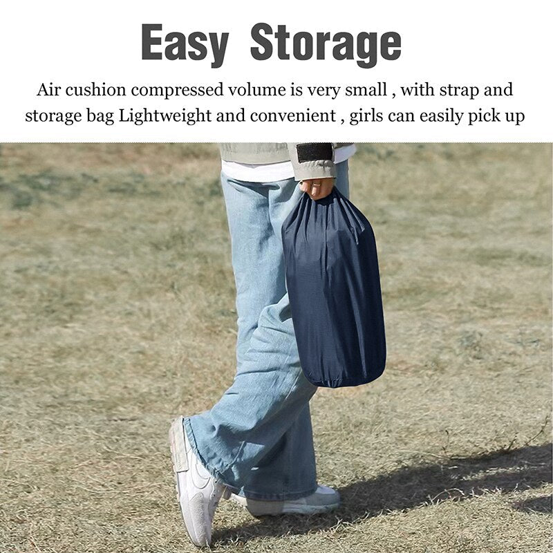 Norvo | Bærbar Oppblåsbar Innebygd Pute Nature Nest Camping seng