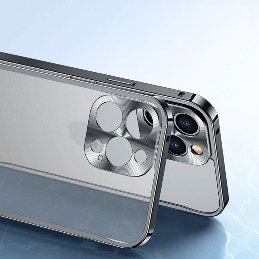 Skanto | Aluminiumsmetallkasse med polykarbonatbakside for iPhone