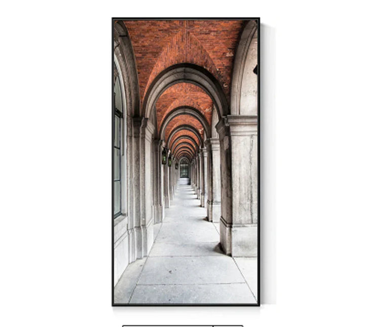 Modern Abstract Minimalist Arch Motifs Architecture Wall Art Fine Art Canvas Prints Pictures for Entry Hall Foyer Living Room Home Office Decor | Skanto
