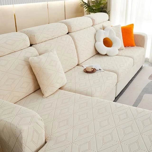 Skanto | SlipBliss - Elegant Jacquard Non-Slip Sofa Trekk