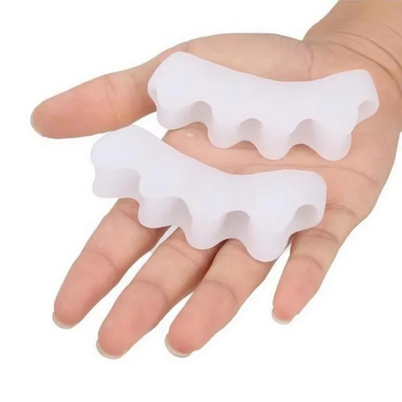 Skanto | Myke silikon tåseparatorer for hallux valgus lindring og justering, 1 par
