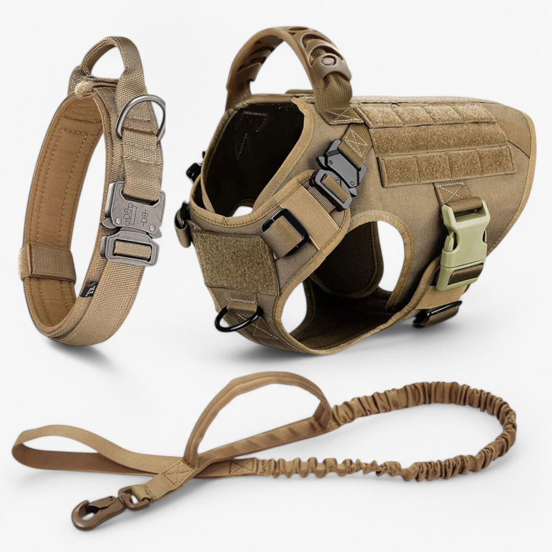 Skanto | KrachtGrip Hundesele – Justerbar Taktisk Sele for Trening & Turer