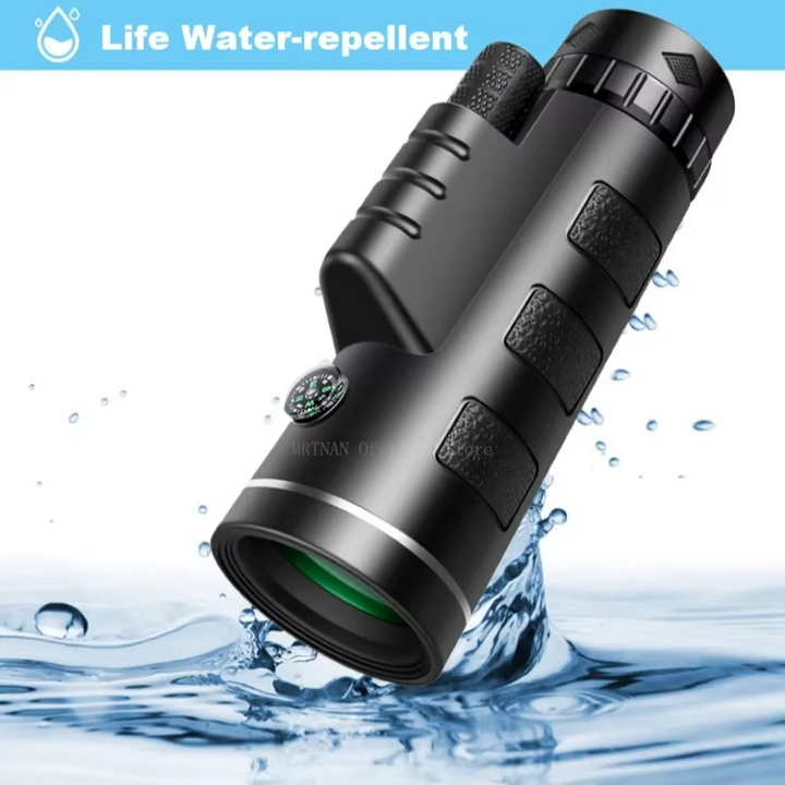 Skanto | 40x60 HD Monocular Telescope med smarttelefonholder og stativ for utendørs og camping