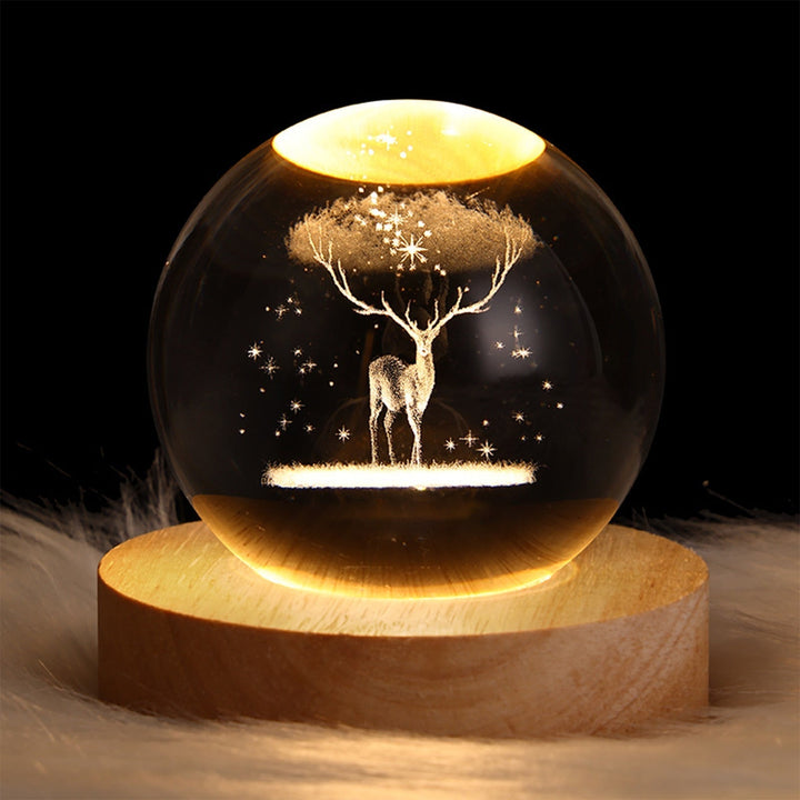Crystal Light Ball – Fortryllende Glass Ambient Lys for Hjemmet Skanto