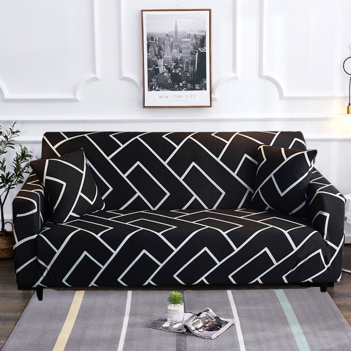 Moderne Antiskli Fargerik Elastisk Sofatrekk | Skanto