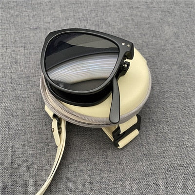 Skanto | Anti-UV Sammenleggbar Motefleks Klare Syn Sunglasses