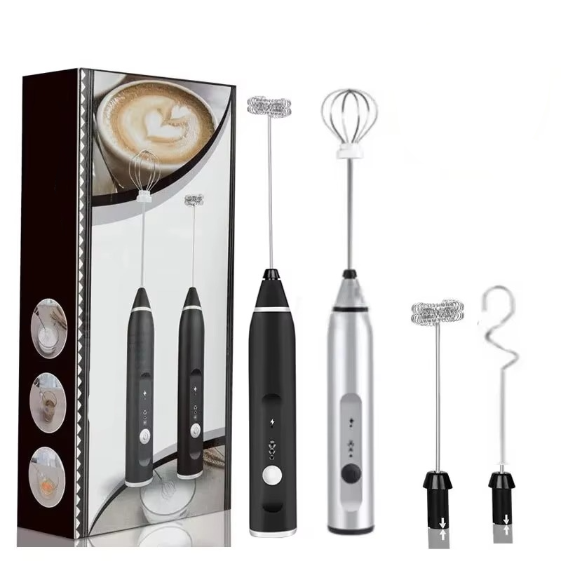Skanto | Bærbar USB Elektrisk Melkeskummer Håndholdt Kaffepisker og Mini Matblender