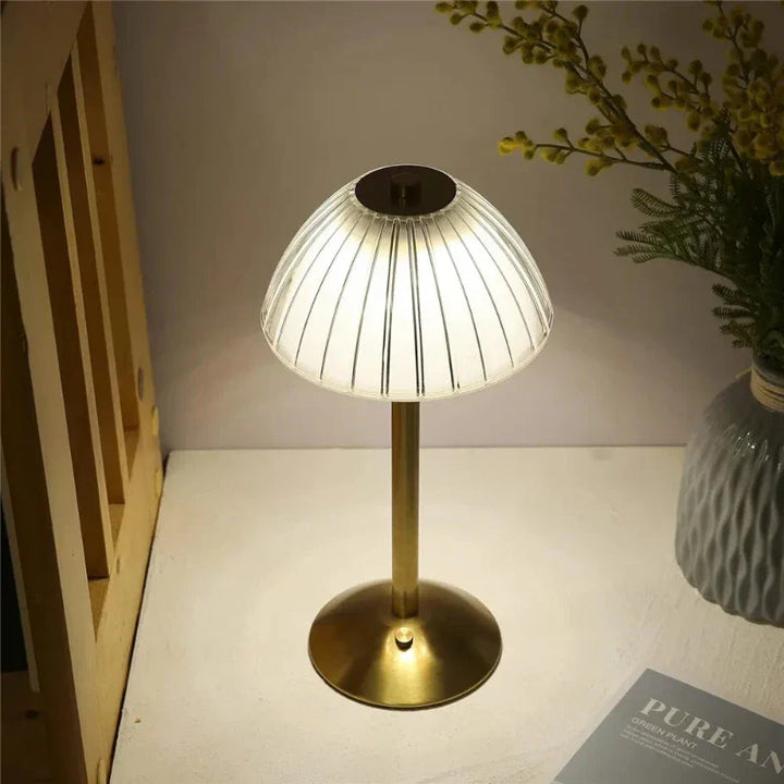 Skanto | GlassGleam | Trådlampet med tre farger LED bordlampe med dimmefunksjon