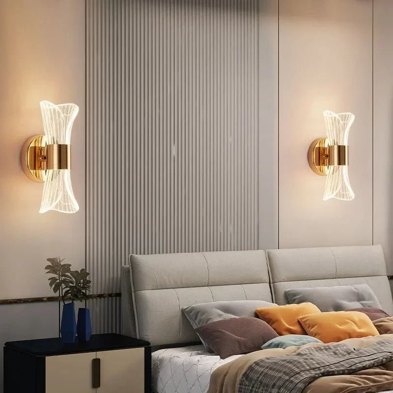 GlowCurve – Elegant LED Vegglampe for Soverom og Stue Skanto