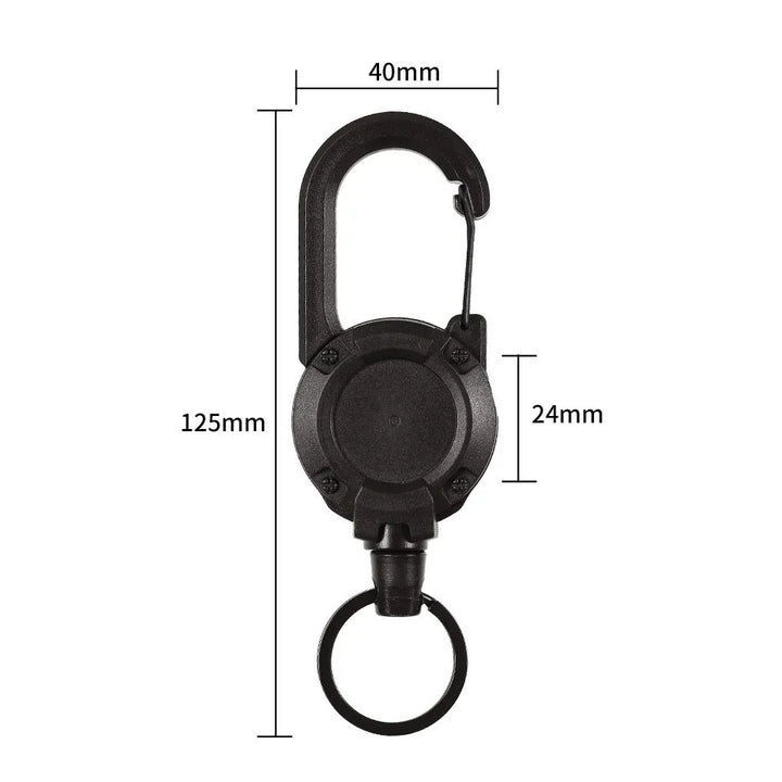 Skanto | Tyverisikret metall elastisk nøkkelring