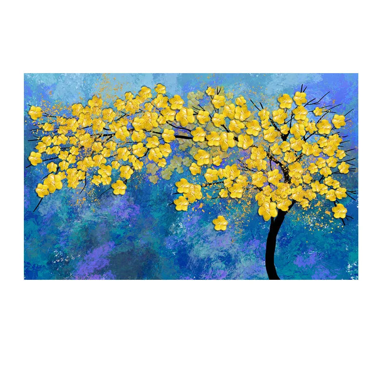 Abstract Floral Large Flower Petal Wood Wall Art Fine Art Canvas Prints Picture For Living Room Bedroom Lounge Art Decor | Skanto