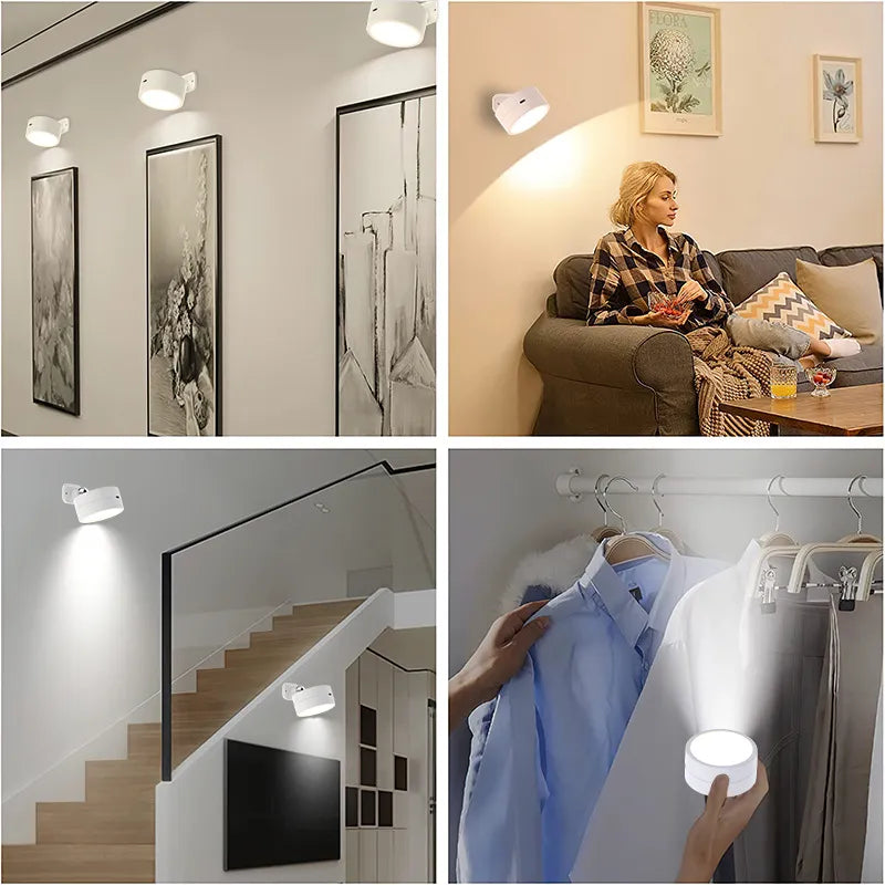 Skanto | USB Magnetisk Berøring og Fjernkontroll Spotlight