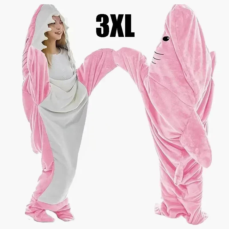 Snuggly Shark Koselig Hettegenser Epleteppe | Skanto