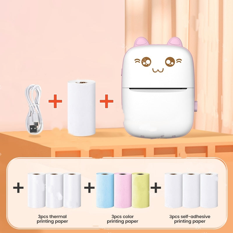 Mini Cat Termisk Skantouetooth Etikettprinter | Skanto