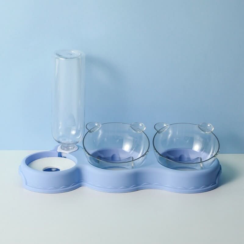 Norvo | 3-i-1 matingstasjon med drikkedispenser & hevet skål