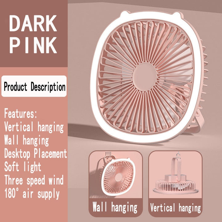 Compact Easy Mini Night Lamp USB Air Cooler - Image 1