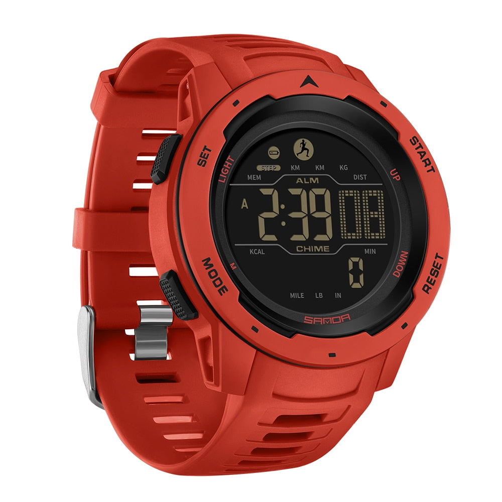 Skanto | Vanntett Militær Pedometer Digital Klokke
