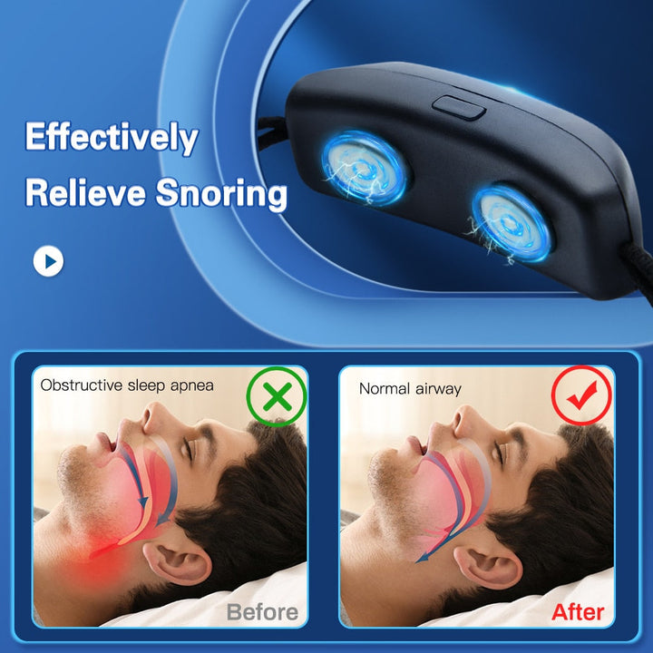 Intelligentes Anti-Schnarch-Gerät mit Muskelstimulation
