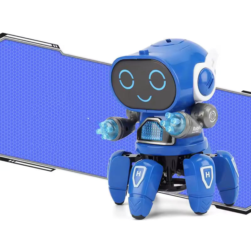 RoboGroove – Interaktiv syngende og dansende robot med fargerike LED-lamper Skanto