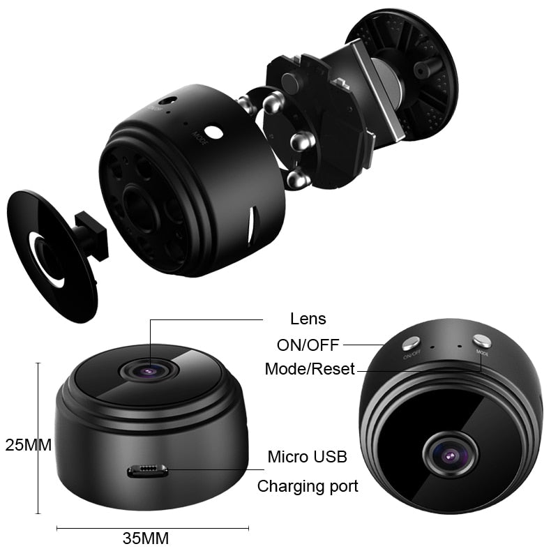 Skanto | Mini Øyebeskyttelse Smart Wifi Kamera
