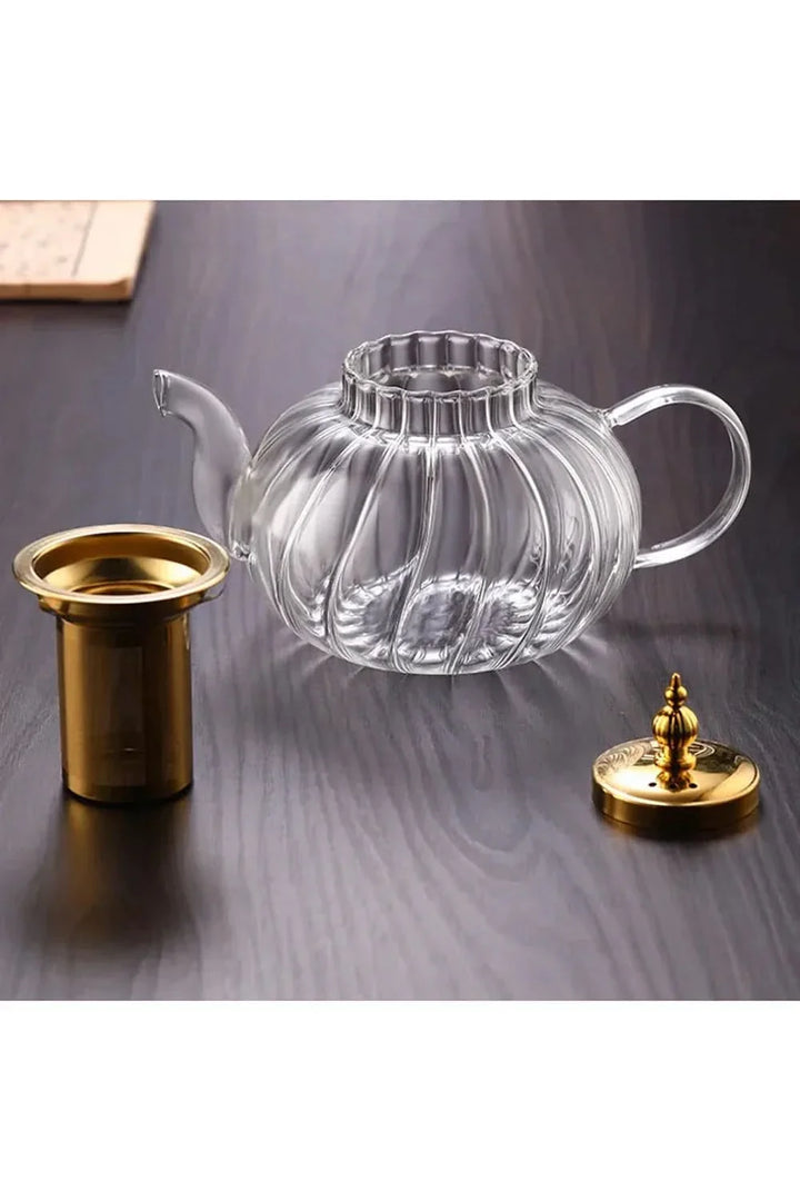 Skanto | Glasset tekanne med infuser og lokk for løs te