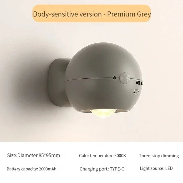 Skanto | Roterende Mini Magnetisk Oppladbar Vegglampe