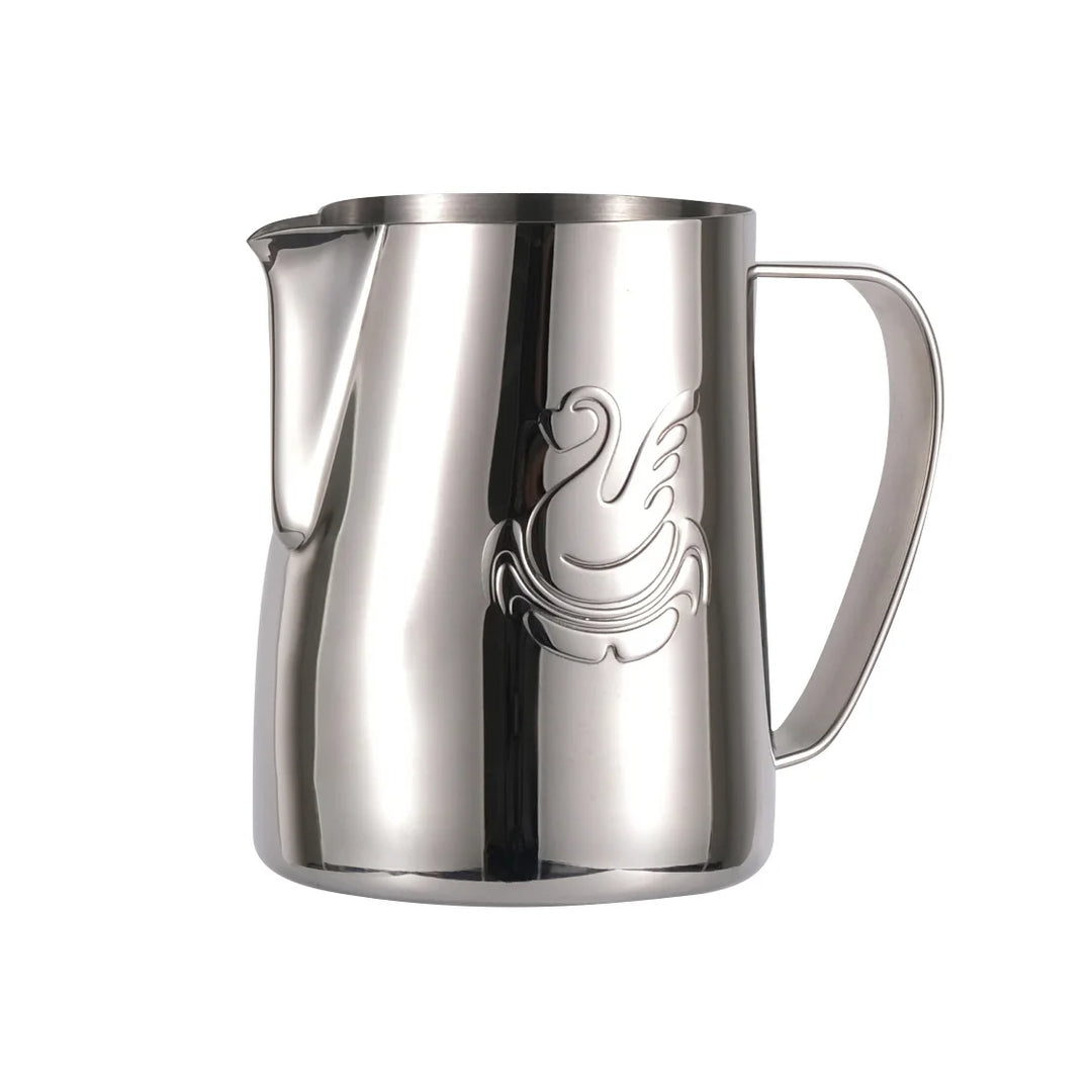 Skanto | 600ml rustfritt stål kaffekanne melkeskummer kopp kremfremstiller espresso latte kunst verktøy elegant svane