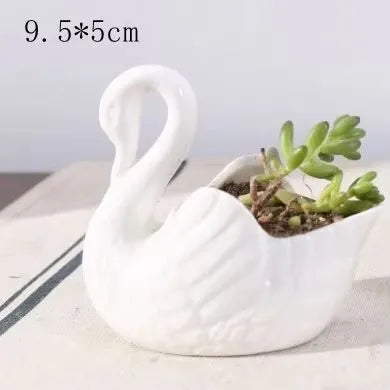 Swan Minimalistisk Keramikkrukke | Skanto