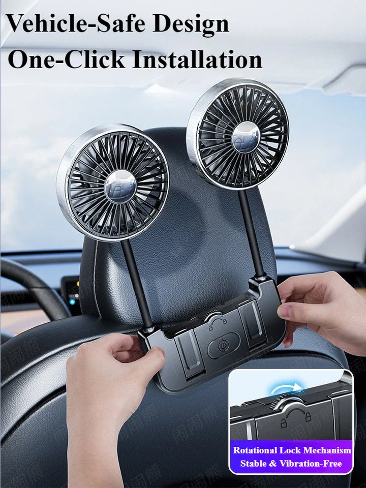 Frendorf | Dual-Head Baksetefan – Eary – (USB-C Oppladbar)