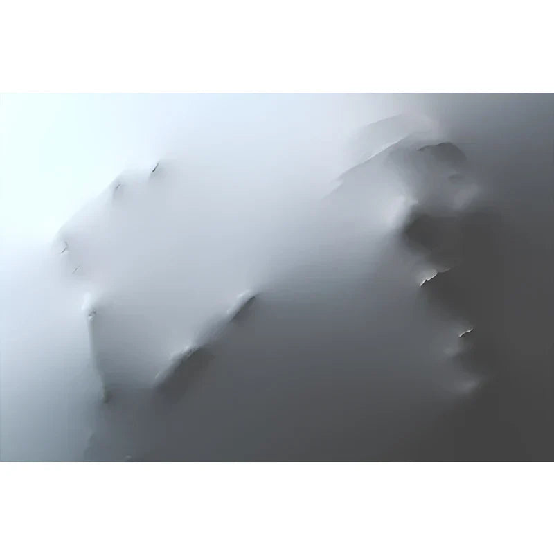 Modern Art Abstract Ghostly Figures on Wall Canvas Prints Black White Wall Art Posters Pictures for Living Room Bedroom Art Decor | Skanto
