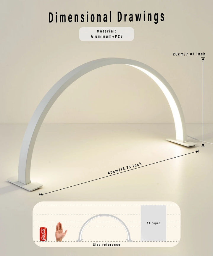 Skanto | LUNAIL LED Neglelampen | Halvmåne Design | USB | For Neglestudio & Hjem
