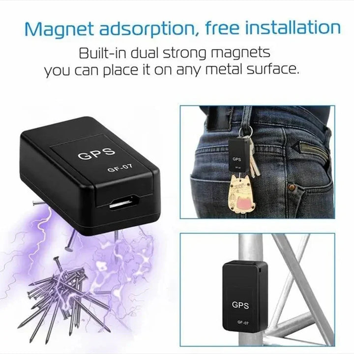 Skanto | Follow-Strong Mini GPS Tracker – Magnetisk Stedfinder for Bil, Kjæledyr & Verdifulle Gjenstander