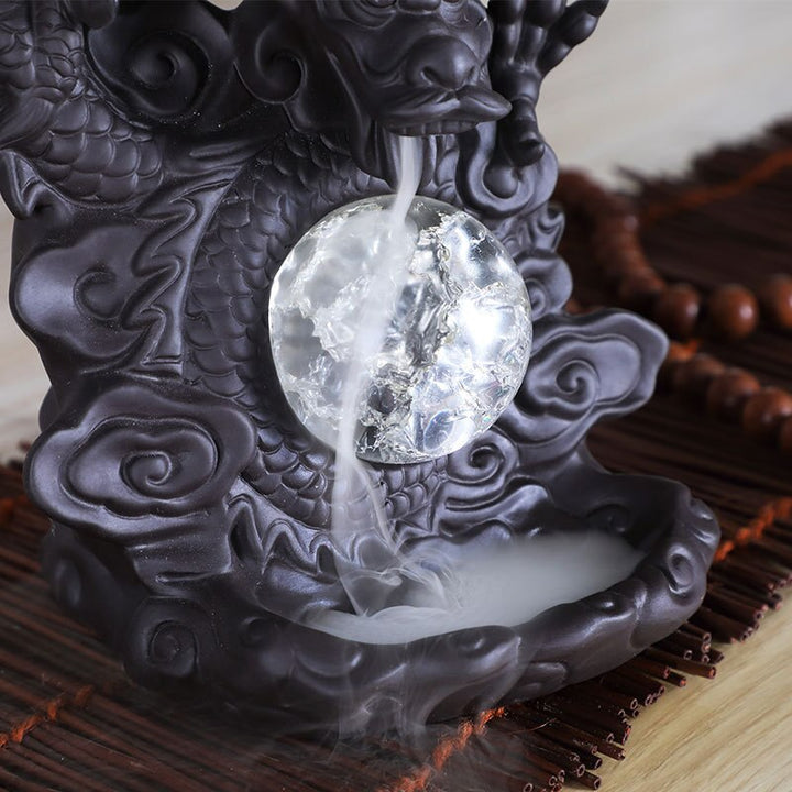 Mystic Dragon Lucky Clay Waterfall Burner | Skanto