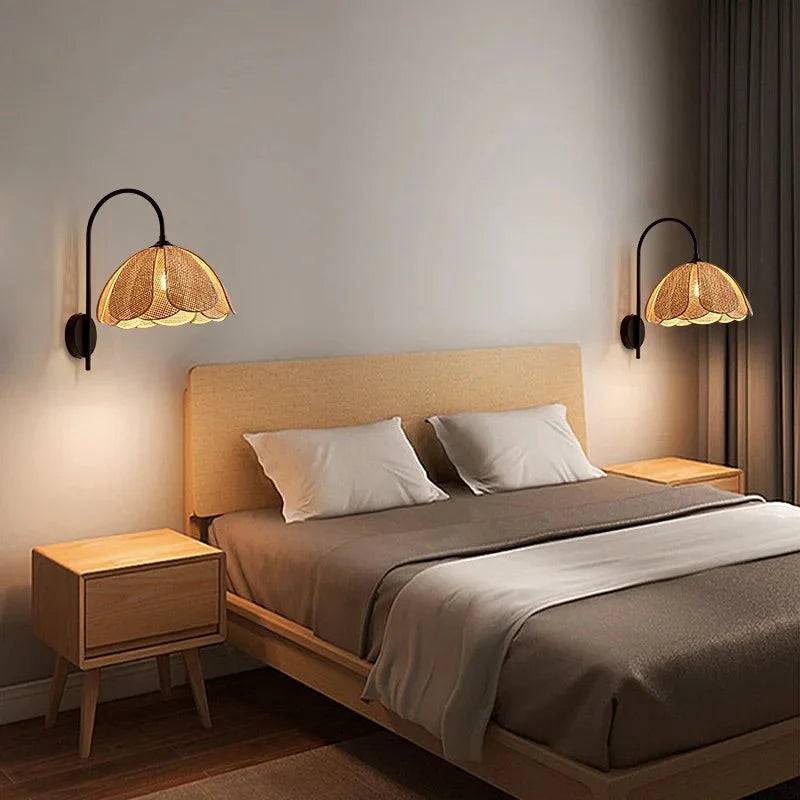 Skanto | LumaFlora - Elegant rotbanglampe - Varm blomsterlig atmosfære