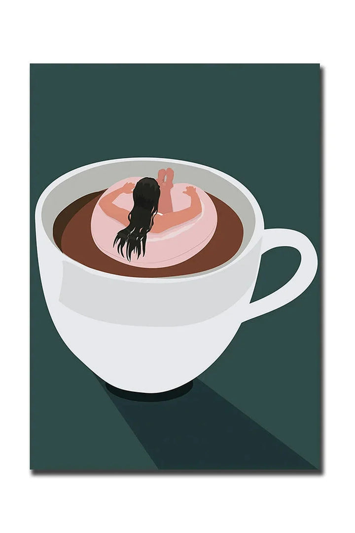 Skanto | God Morgen Kaffe Lerret Plakat