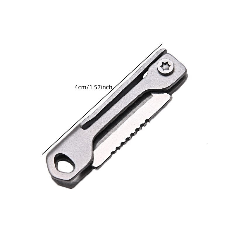 Pocket Size Rustfritt Stål Sammenleggbart Campingkniv | Skanto
