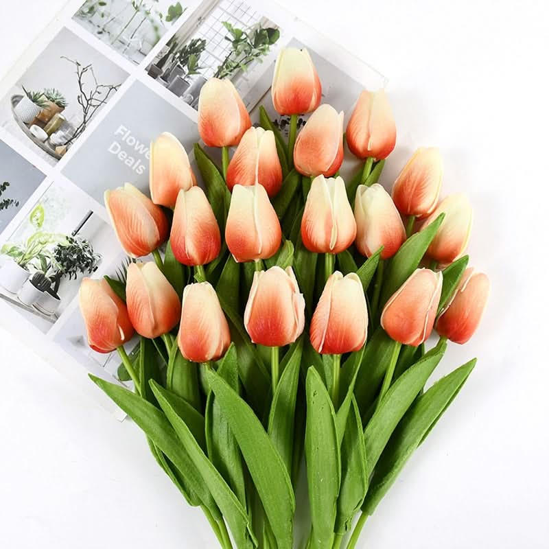 Skanto | Kunstig Tulipanbukett med Realistiske Livaktige Blomster