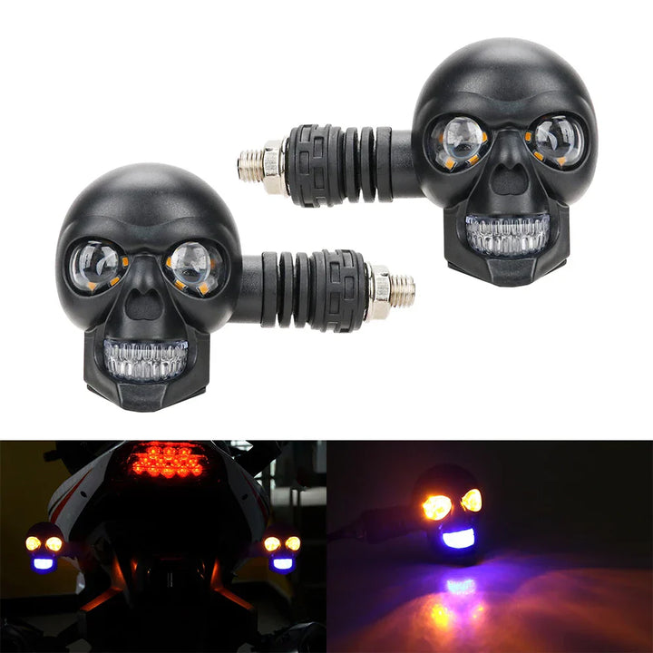 Skanto | Skummel Hodeskalle LED Motorsykkel Signalindikator Lys