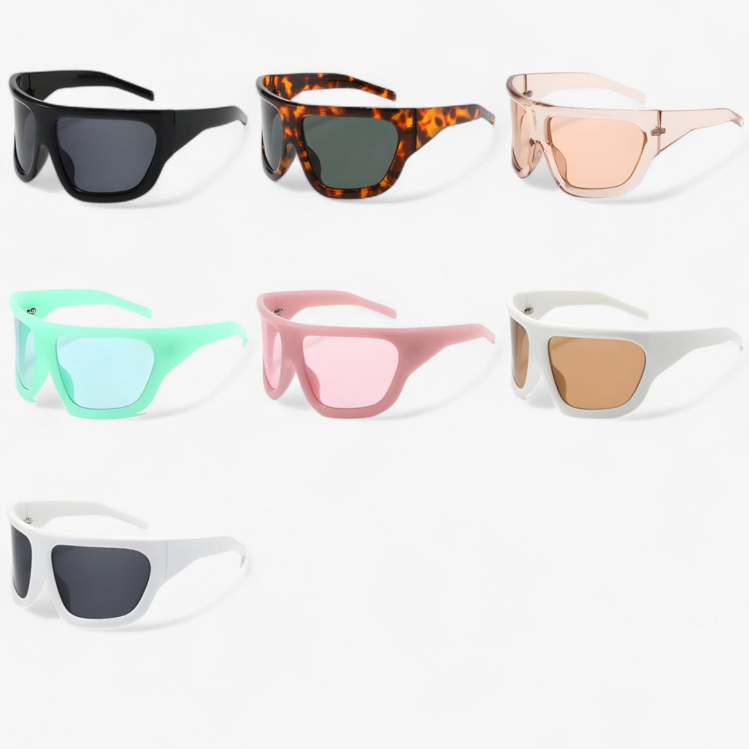 Oversized Steampunk Sports Sunglasses with Wraparound Design – Ignix | Skanto
