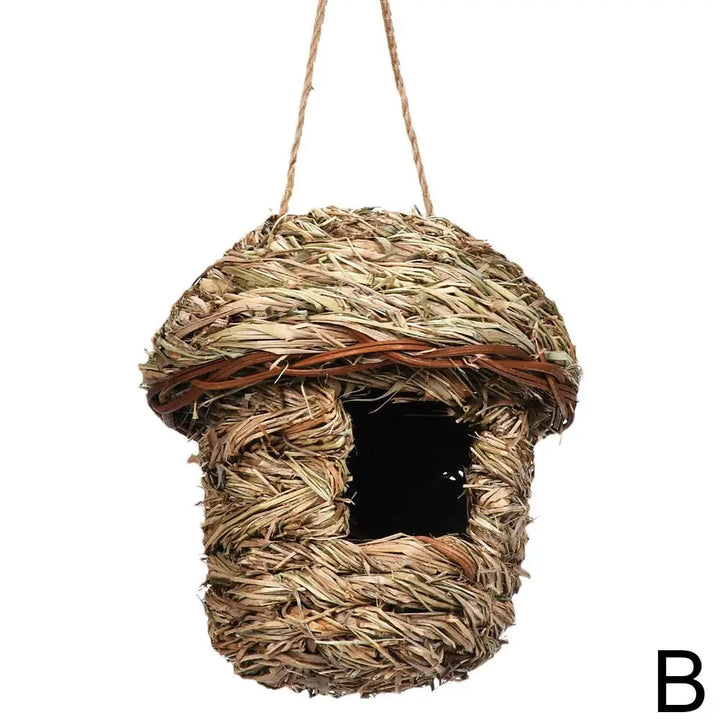 Skanto | Rustic Natural Wicker Utendørs Fuglehus