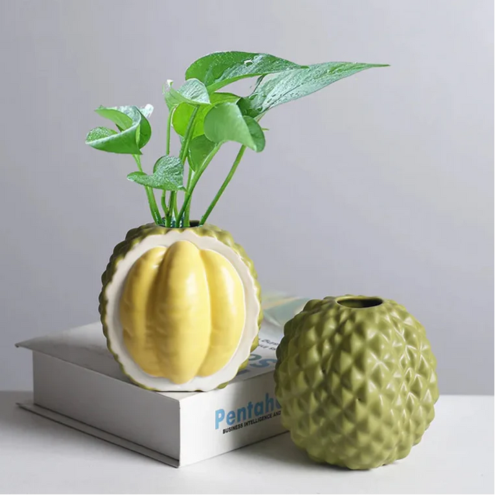 Durian-formet keramik vase | Skanto