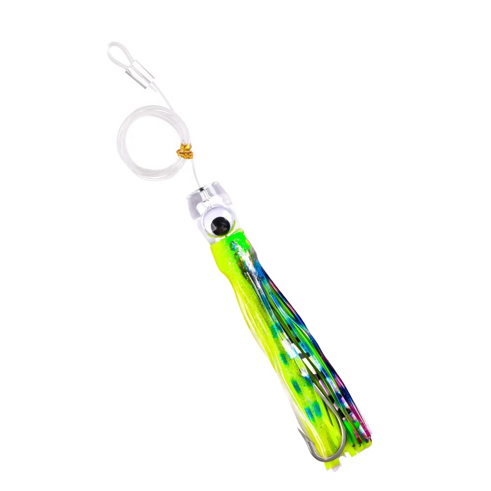 Skanto | 5pcs Rigged Trolling Skirt Tuna Lures for Mahi, Marlin, Shark and Wahoo – Big Game Saltwater Lures