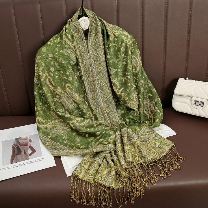 Skanto | Élégancea | Dame skjerf | Cashmere følelse | 70 × 190 cm | Luksus trykk & varm